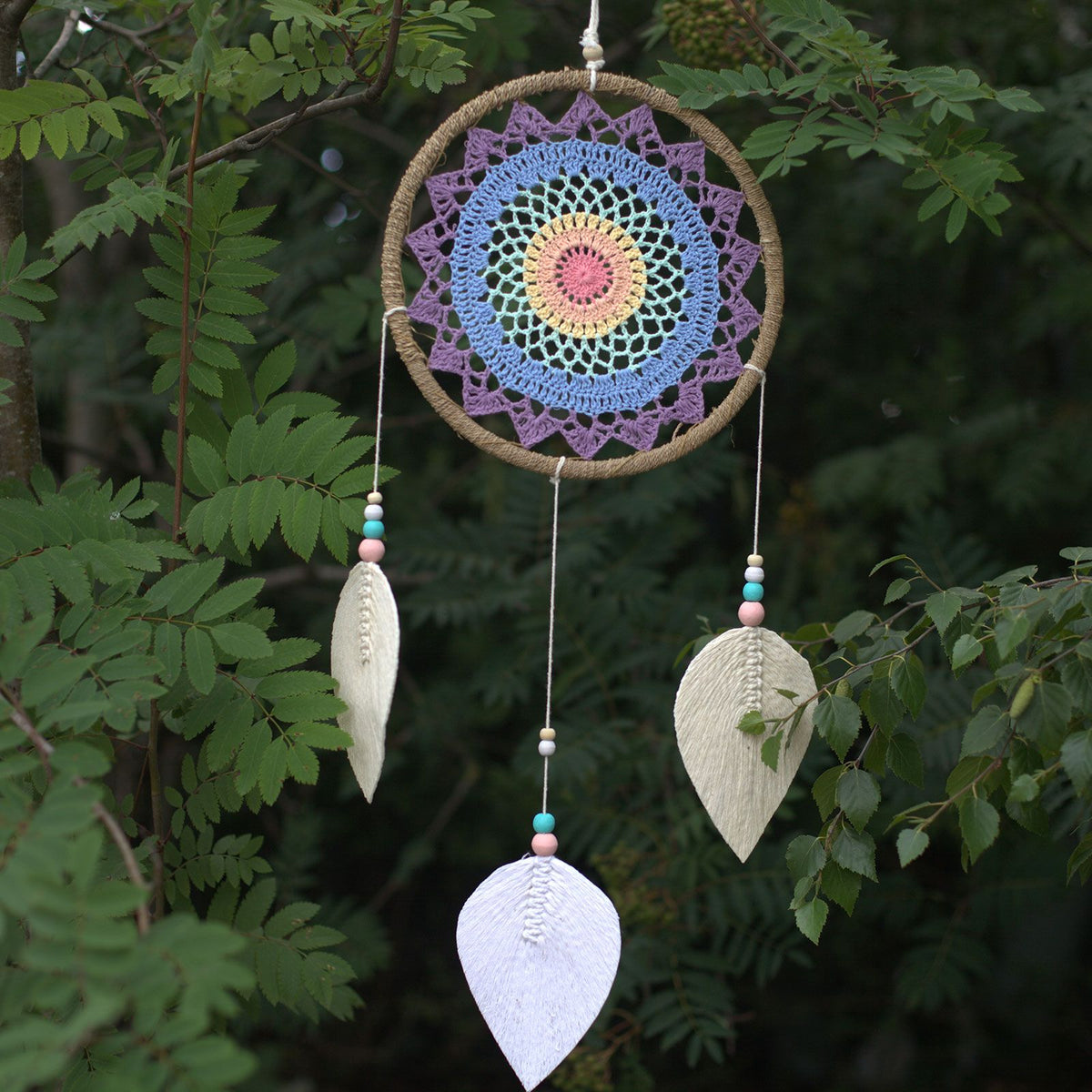 Large Multicolour Dream Catcher - Elemental Spirits