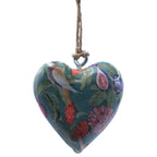 Large Wood Heart Decoration, Bird and Floral – view 5