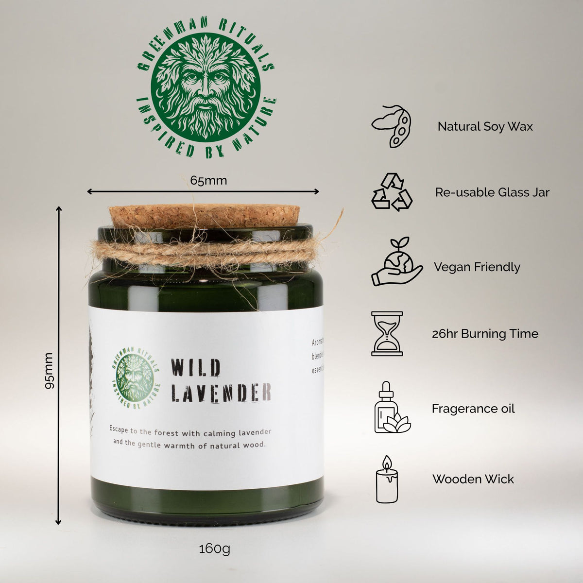 Greenman Woodwick Soy Candle - Forest Resin – view 8
