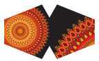 Reusable Fashion Face Covering - Orange Mandala Print (Adult) – view 5