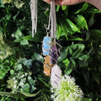 Cascade Wrapped Necklace - Rough Amethyst – view 2