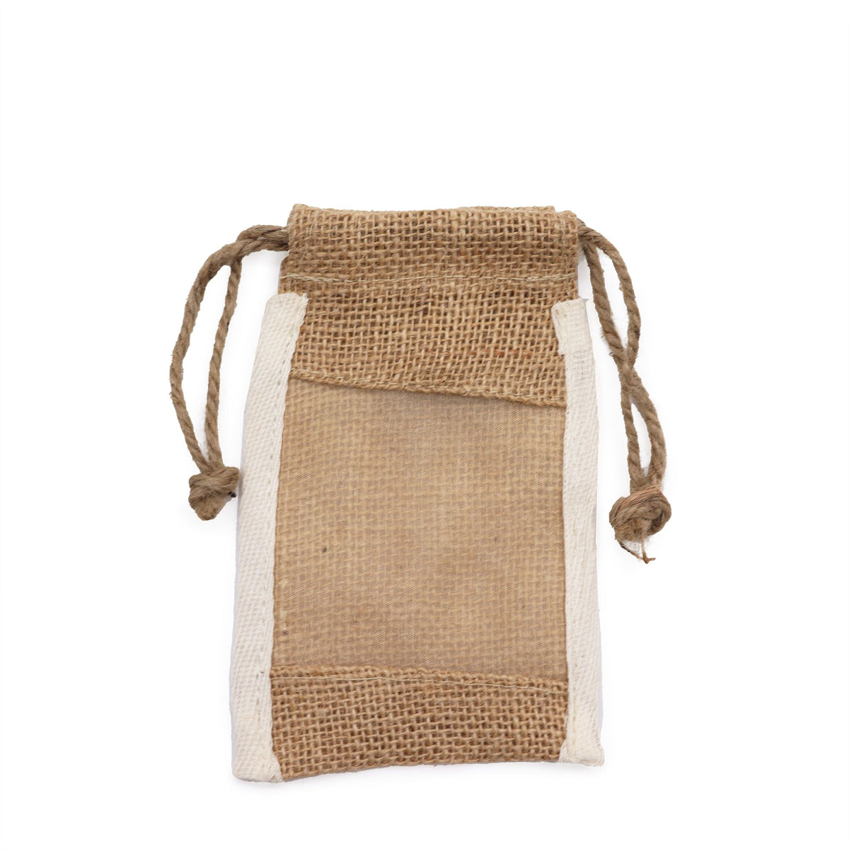 Small Washed Jute Pouch 10x15cm – view 5