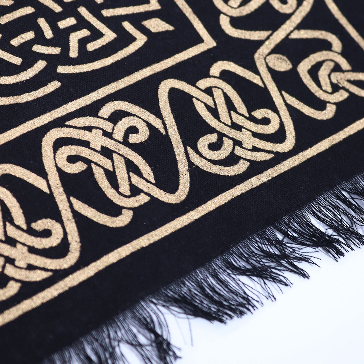 Fringed Altar Cloth with Chakra Chart Design