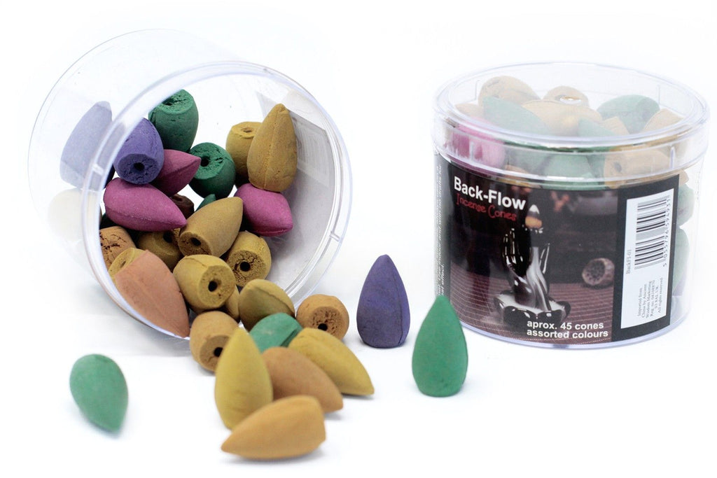 Tub of Assorted Backflow Incense Cones - 45 Pieces – view 2