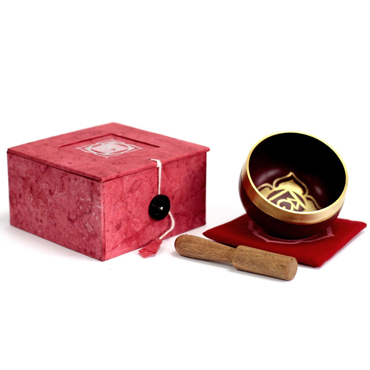 Root Chakra Singing Bowl - Red Brass – view 2