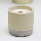 Concrete Wooden Wick Candle - Grey - Coffee in the Club – view 2