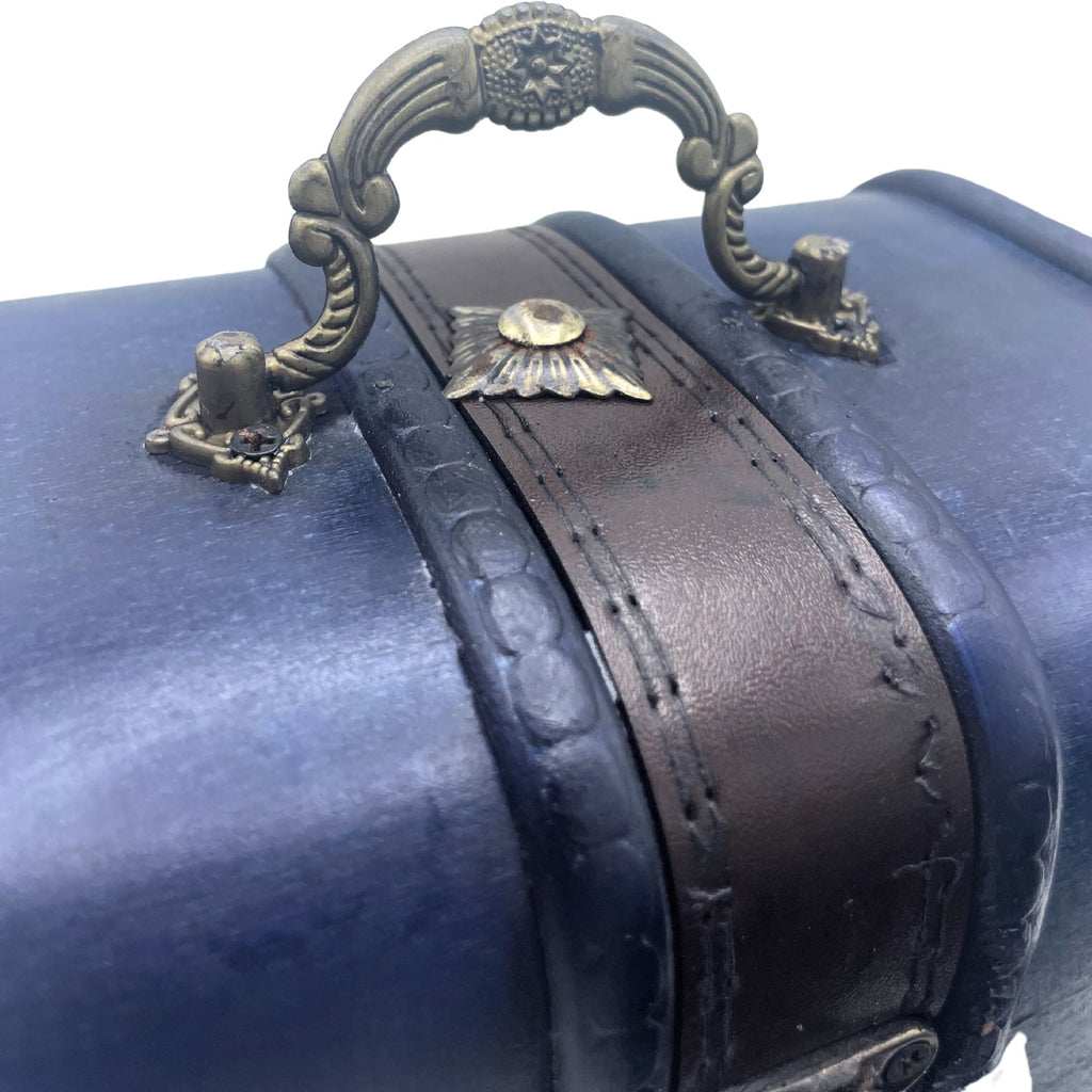 Teal Treasure Chest Set of 2, Vintage Style – view 2