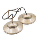 Brass Tibetan Tingsha Bells - Plain Traditional - 7.5cm