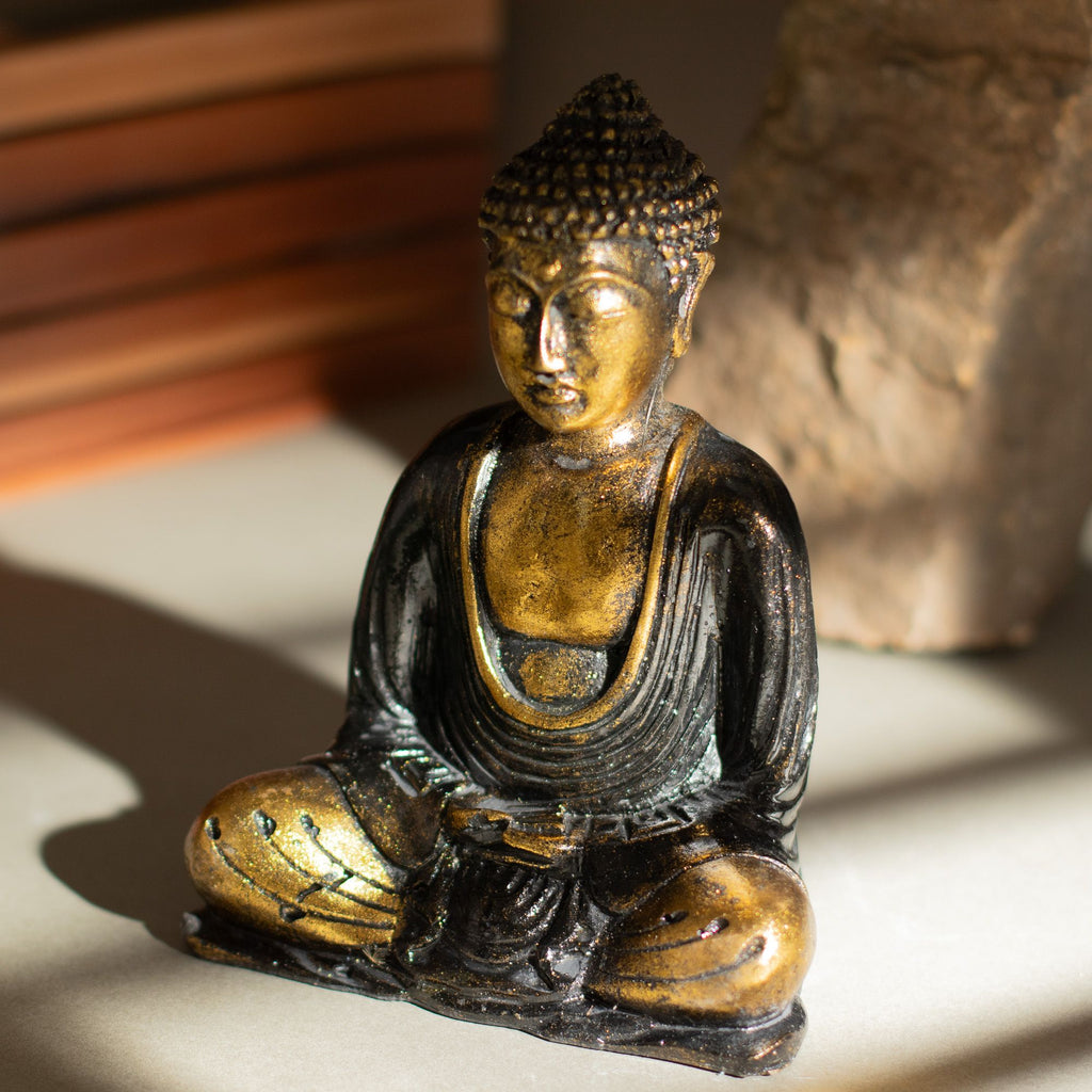 Black & Gold Buddha Statue - Medium – view 4