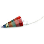 7 Chakra Slice Pendulum – view 2