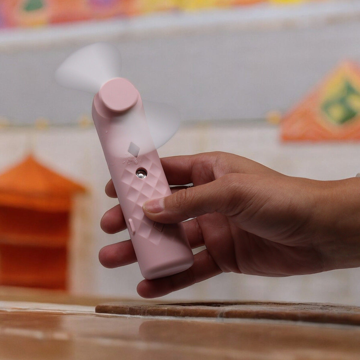 Pink USB Nano Mist Face Fan and Spray