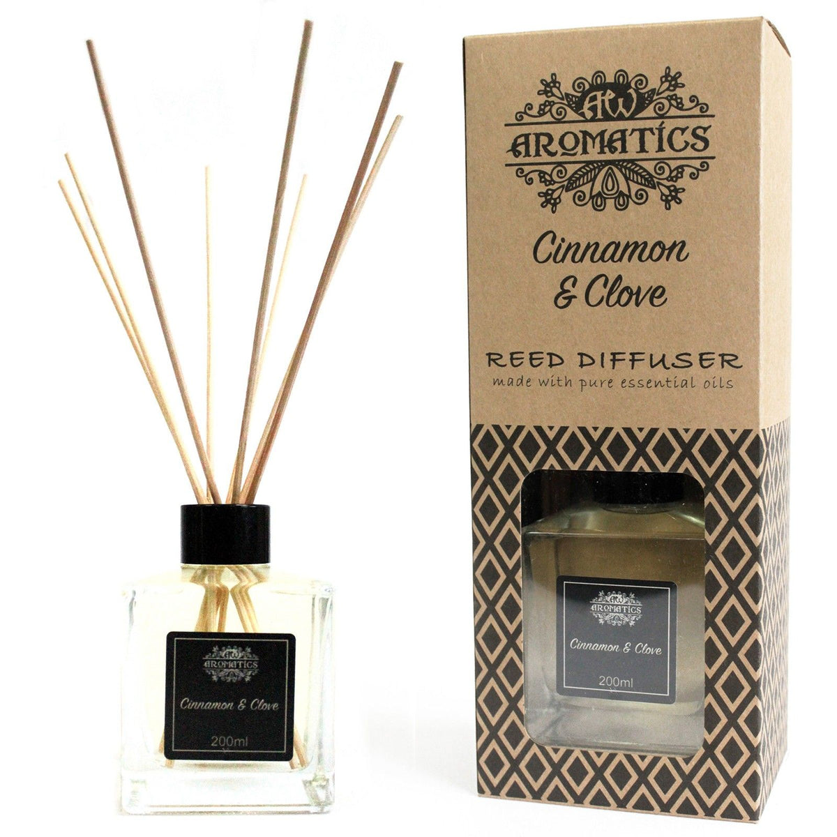 Cinnamon and Clove Essential Oil Reed Diffuser 200ml – view 6