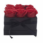 9 Red Soap Roses Square Gift Box – view 9