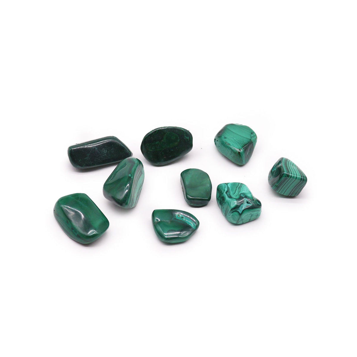 Pack of 24 Large Tumble Stones - Malachite