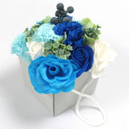 Soap Flower Bouquet - Blue Wedding – view 3