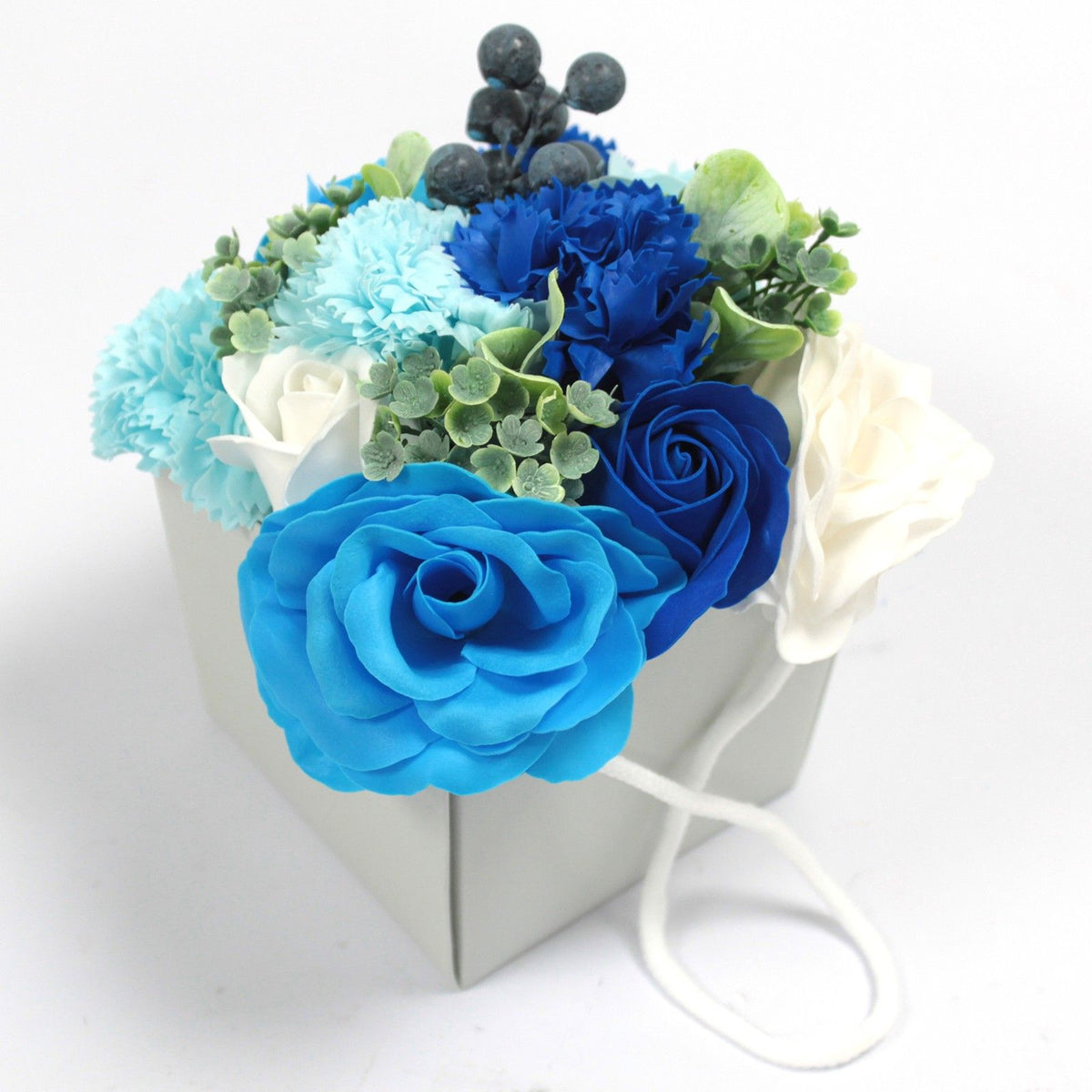 Soap Flower Bouquet - Blue Wedding – view 3