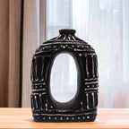 Oval Donut Shaped Vase - Chocolate 23cm – view 2