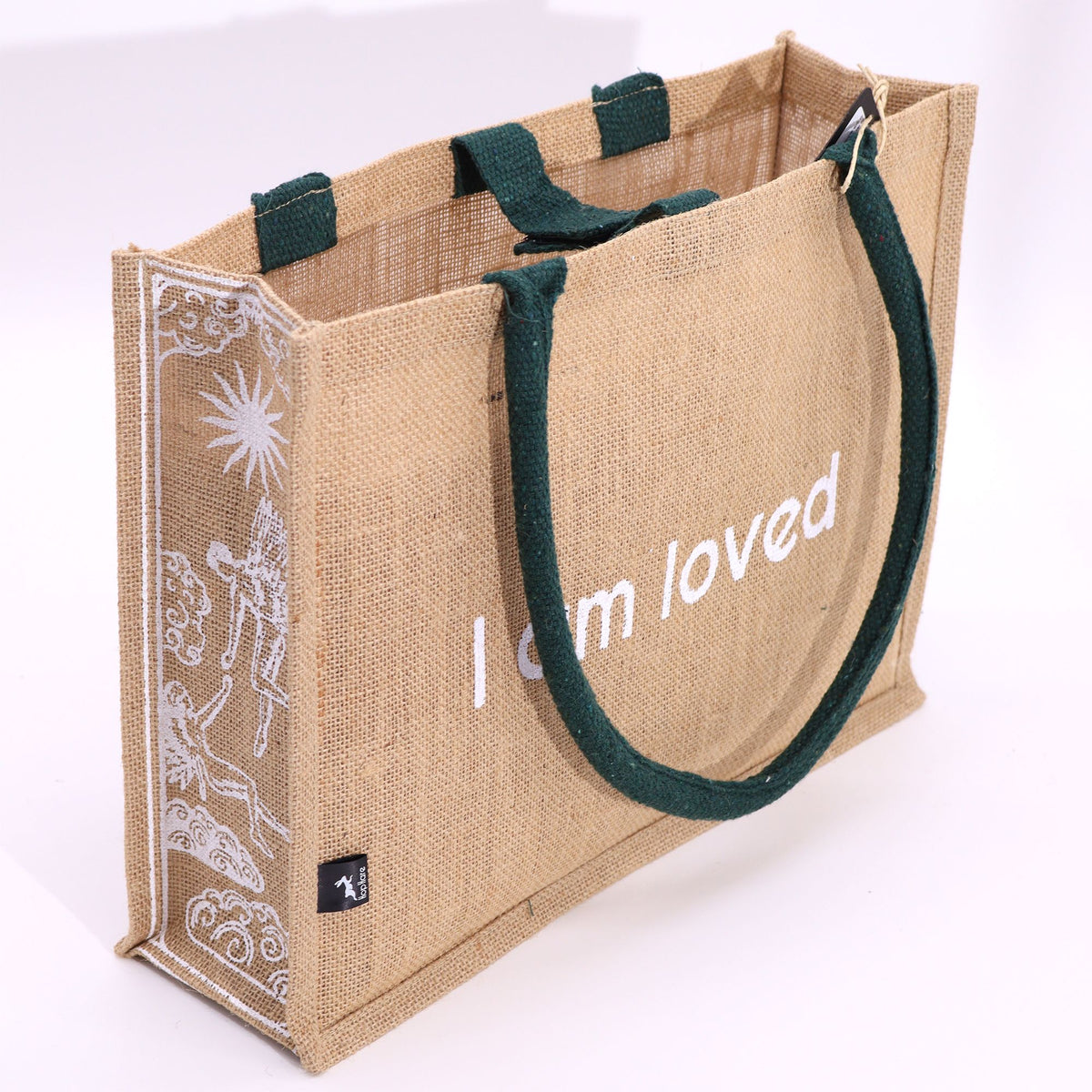 Hop Hare Jute Bag - I am Loved – view 5
