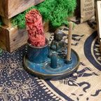Ceramic Buddha Incense Plate - Blue – view 6