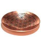 Copper Offering Plate with Flower of Life – view 2