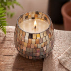 Medium Glass Jar Candle - Amber Mosaic – view 2