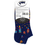 Hop Hare Bamboo Low Trainer Socks - Indian Feathers – view 2