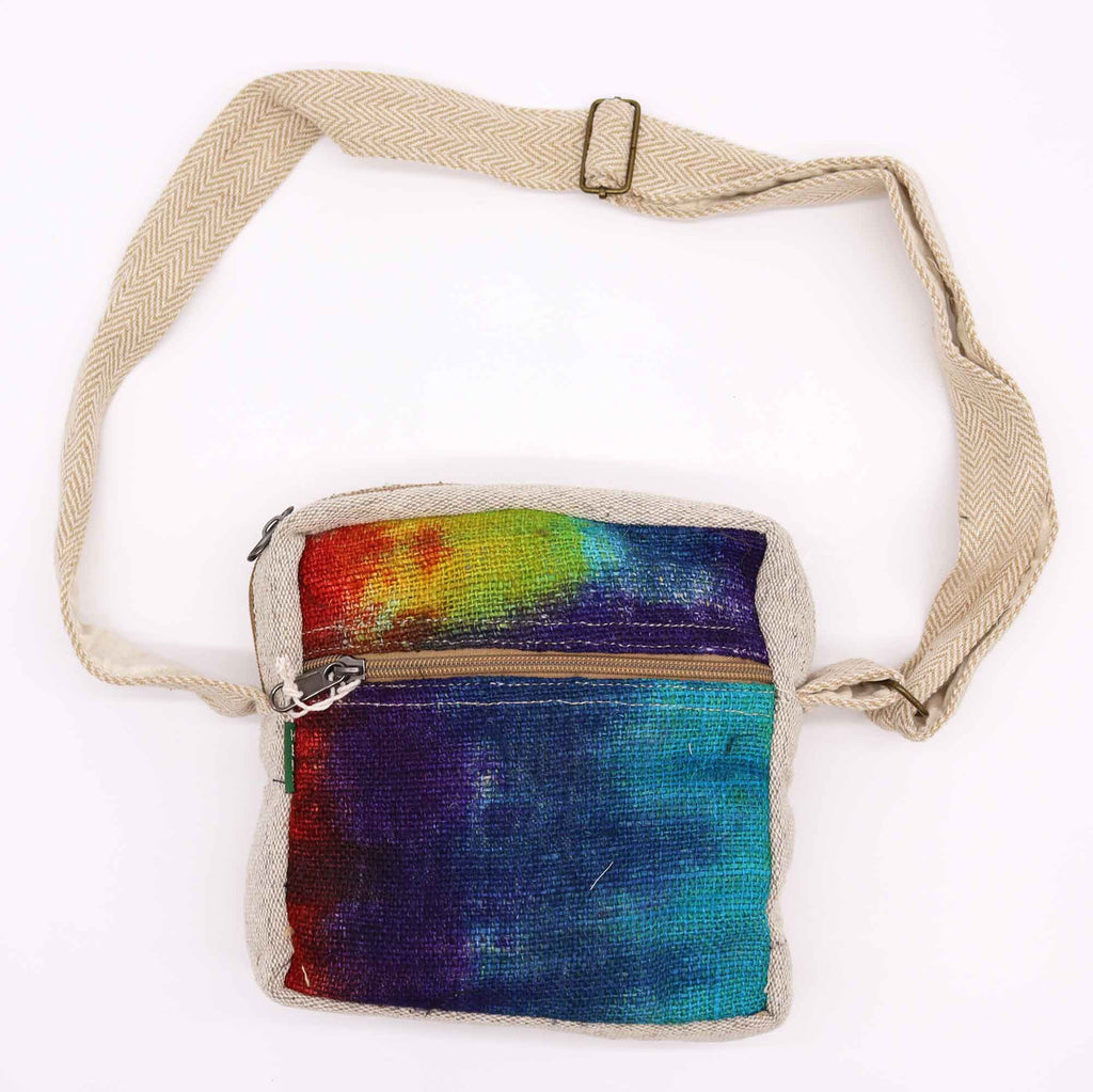 Tie-Dye Hemp Messenger Bag - Single Zip – view 2