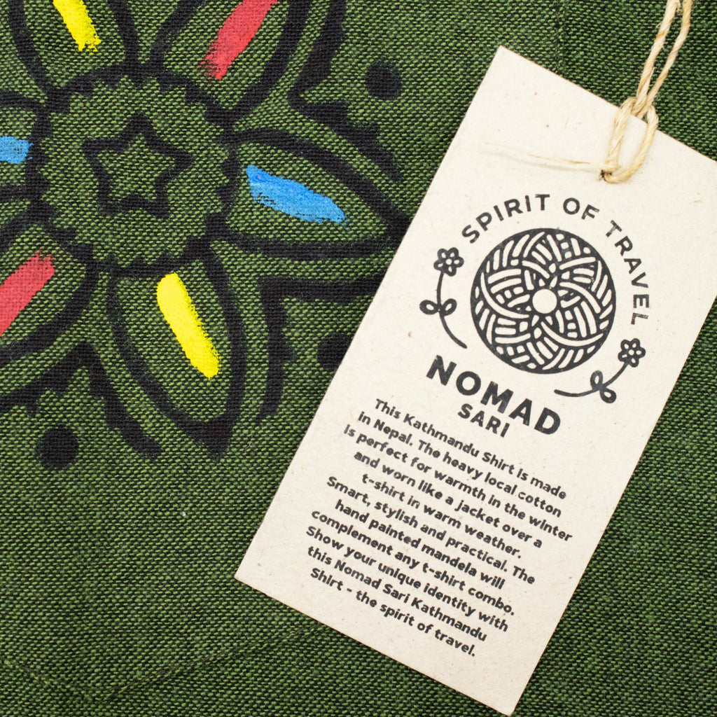 Nomad Sari Kathmandu Shirt - Forest Green - Medium – view 13