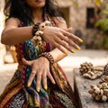 Kenari Shell Hand Shaker Bracelet - 15 Shells