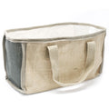 Large Jute Shopping Basket 33x18x20cm Charcoal