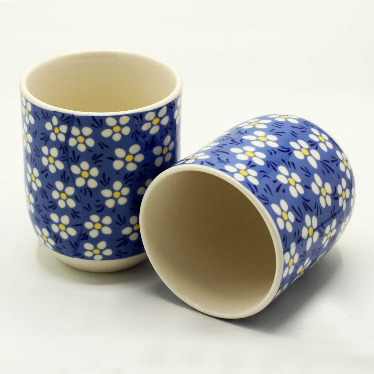 Herbal Tea Cups - Blue Daisy, Set of 6 – view 2