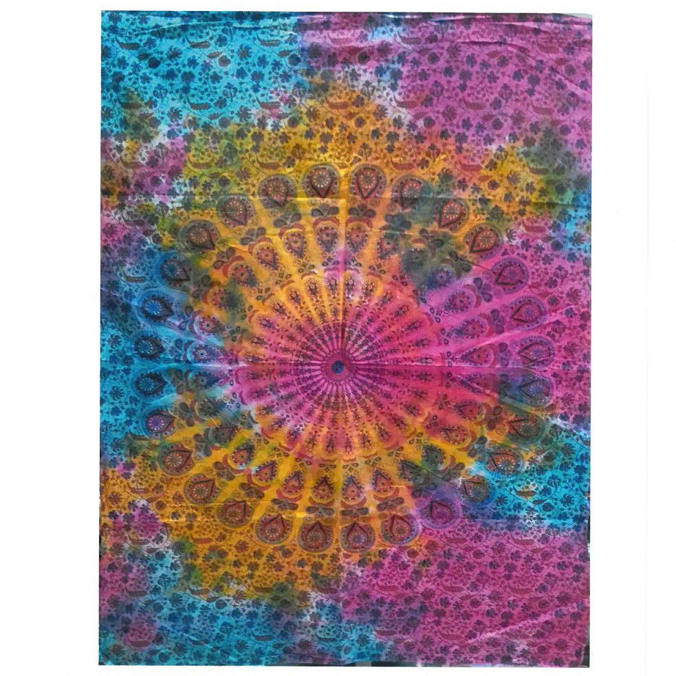 Cotton Wall Art (78x112cm) - Round Mandala