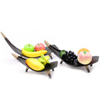 Coconut Leaf Fruit Bowl Set of 3 - Chocolate, 30 x 22 cm