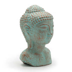 Tranquility Buddha Head Statue, Green Copper – view 6