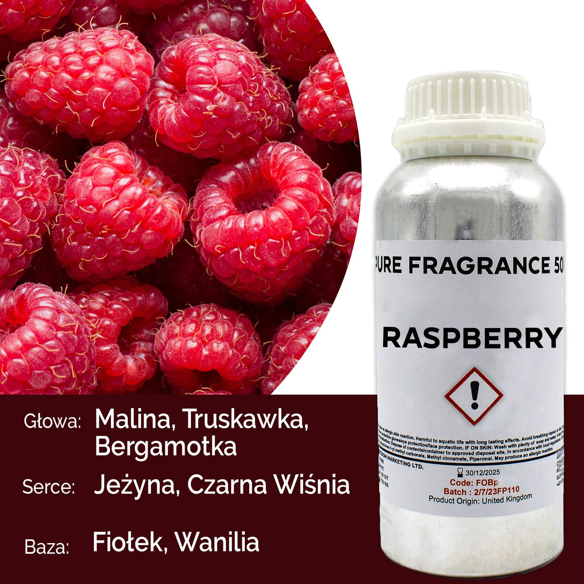 Raspberry Pure Fragrance Oil - 500ml – view 4