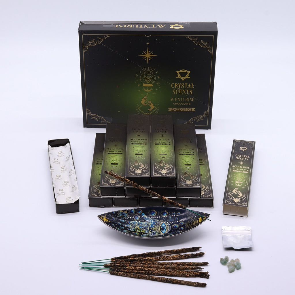 Aventurine Crystal Scents Smudge Incense Sticks - Chocolate – view 5