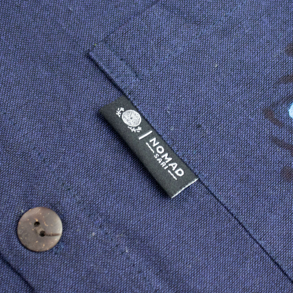 Nomad Sari Kathmandu Shirt - Indigo - XL – view 4