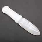 Selenite Ritual Knife, Chakra Handle, 20cm – view 8