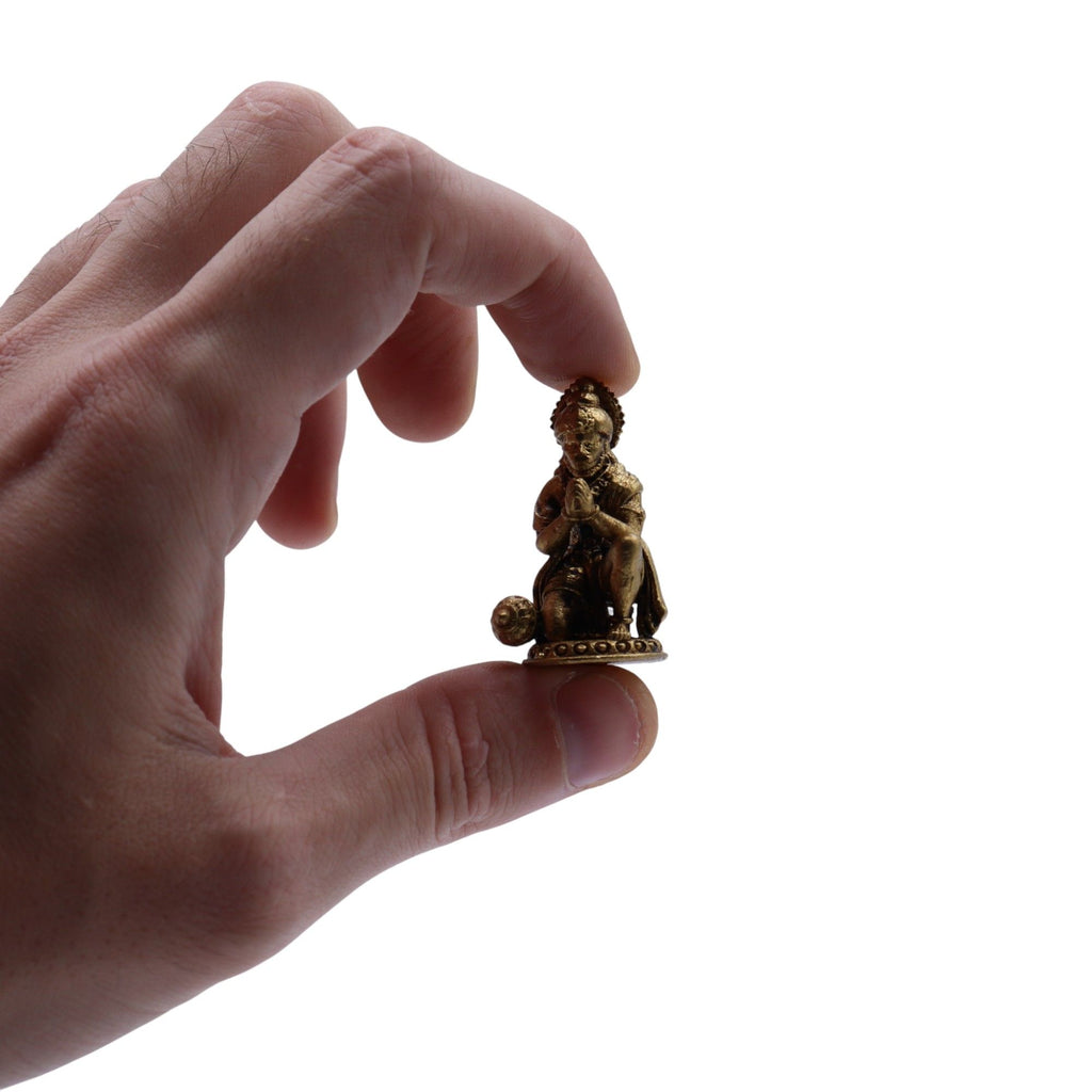 Brass Hanuman Miniature Statue - 36mm – view 3