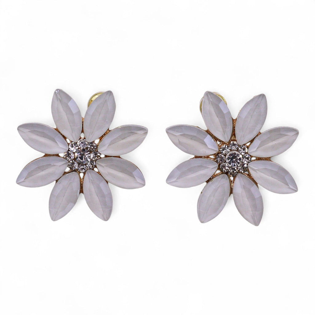 Nymph Pearl Flowers Vintage Glass Earrings – view 7