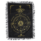 Ancient Witch Mystic Moth Pendulum Cloth - Black & Gold – view 2