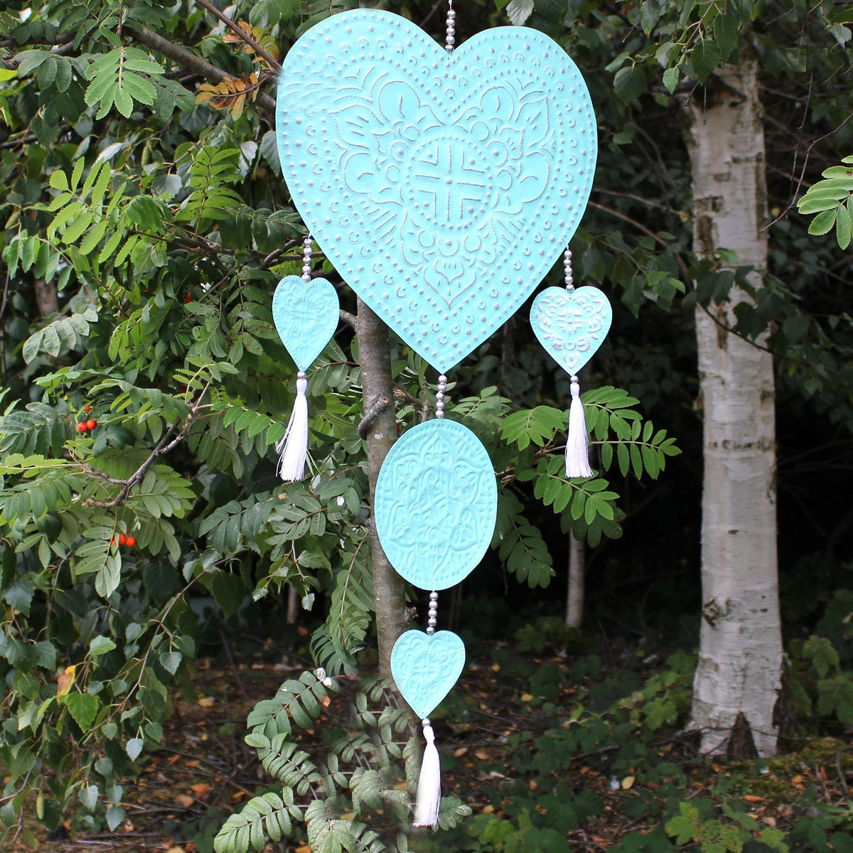 Bali Aluminium Wall Mobile - Hearts – view 6