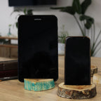 Large Gamal Wood Phone Holder - Greenwash – view 6