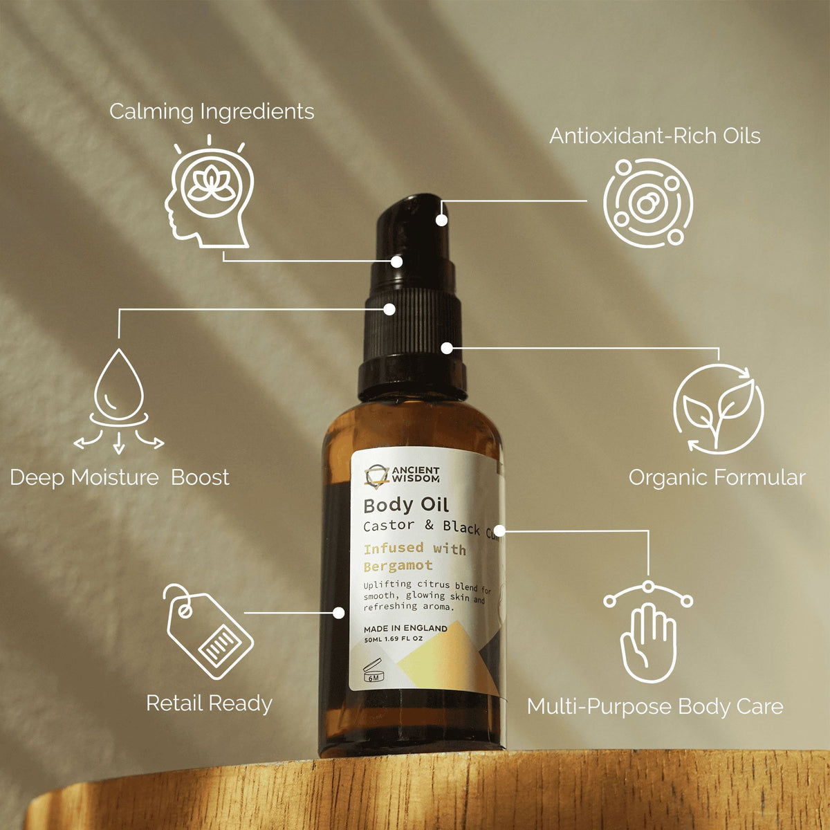 Organic Body Oil 50ml - Bergamot – view 4