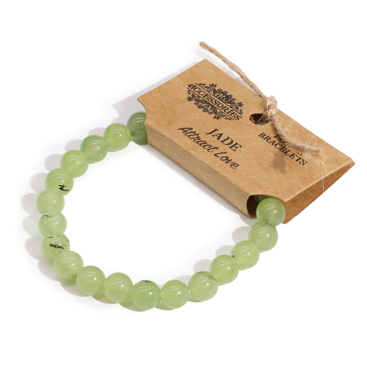 Power Bracelet - Jade Beads 8mm – view 4
