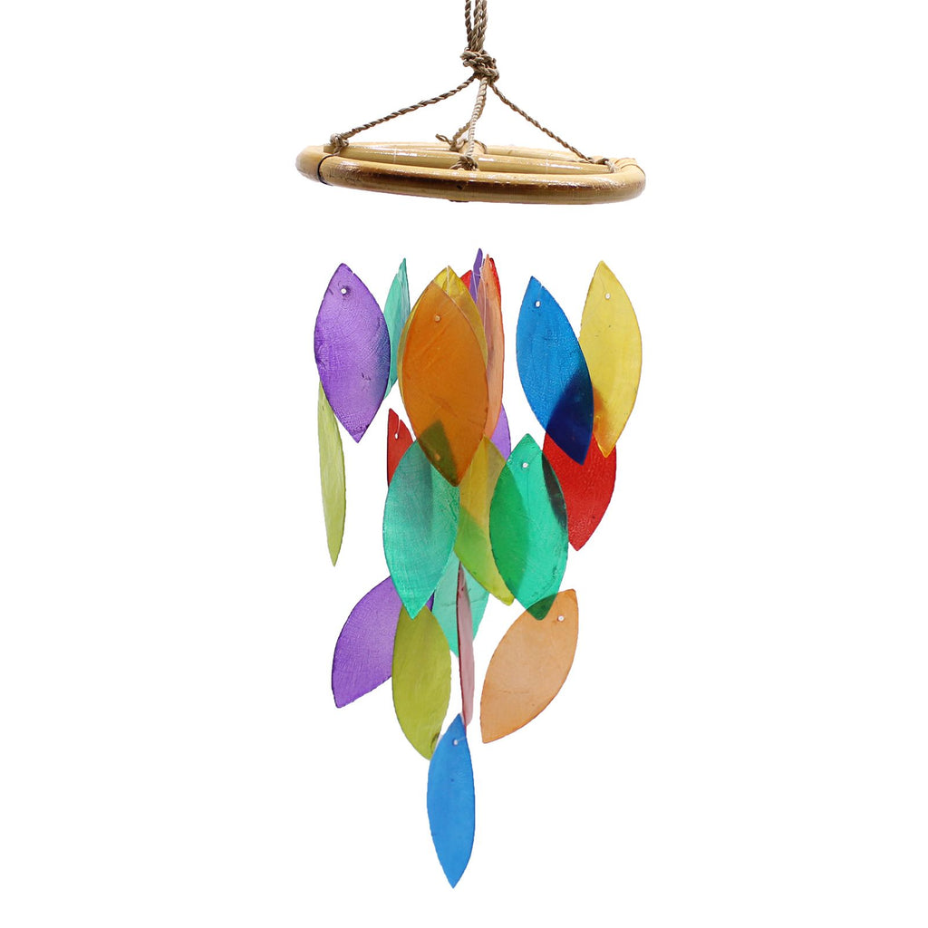 Rainbow Leaf Wind Chime, Small Drop