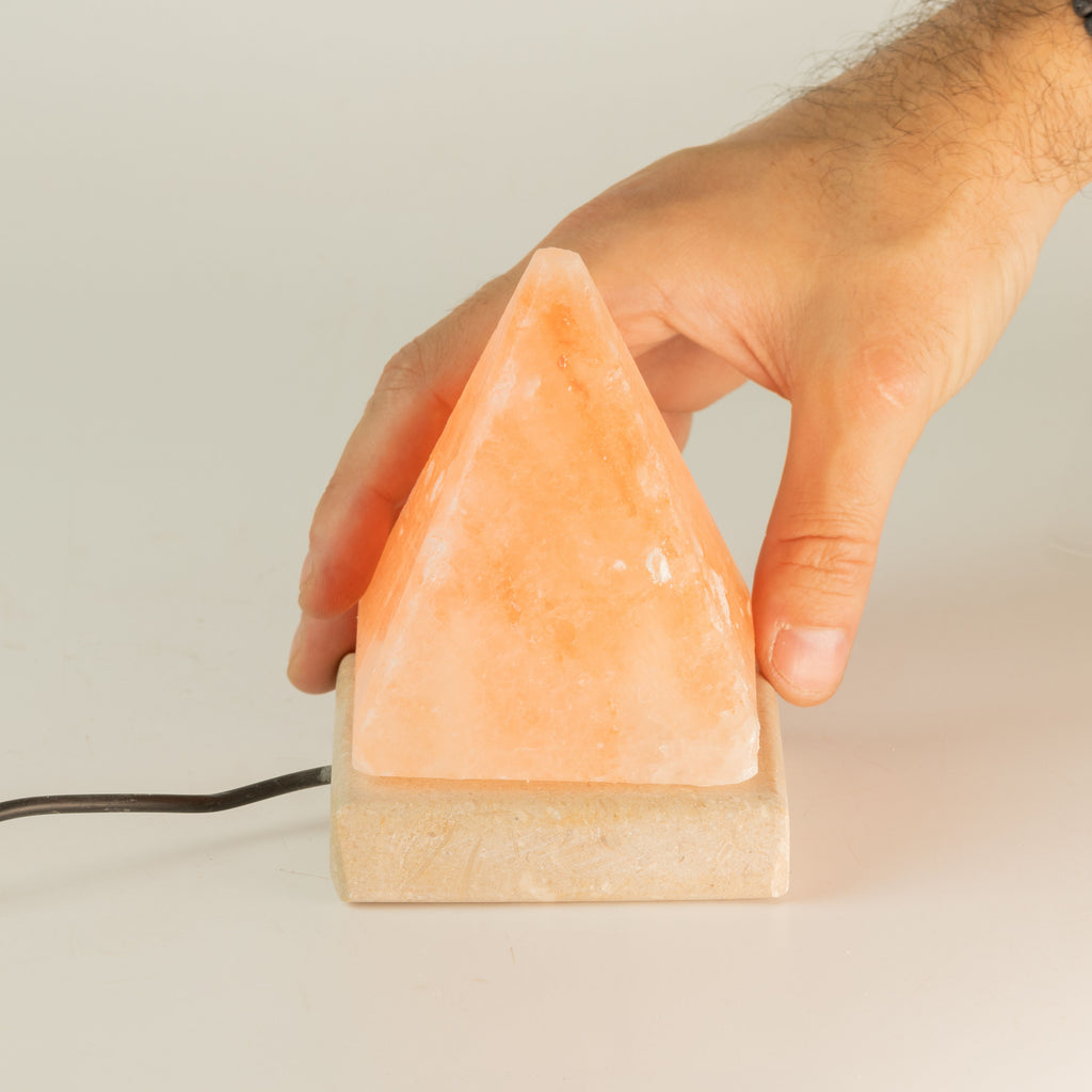 USB Pyramid Himalayan Salt Lamp, 9 cm, White Light – view 2