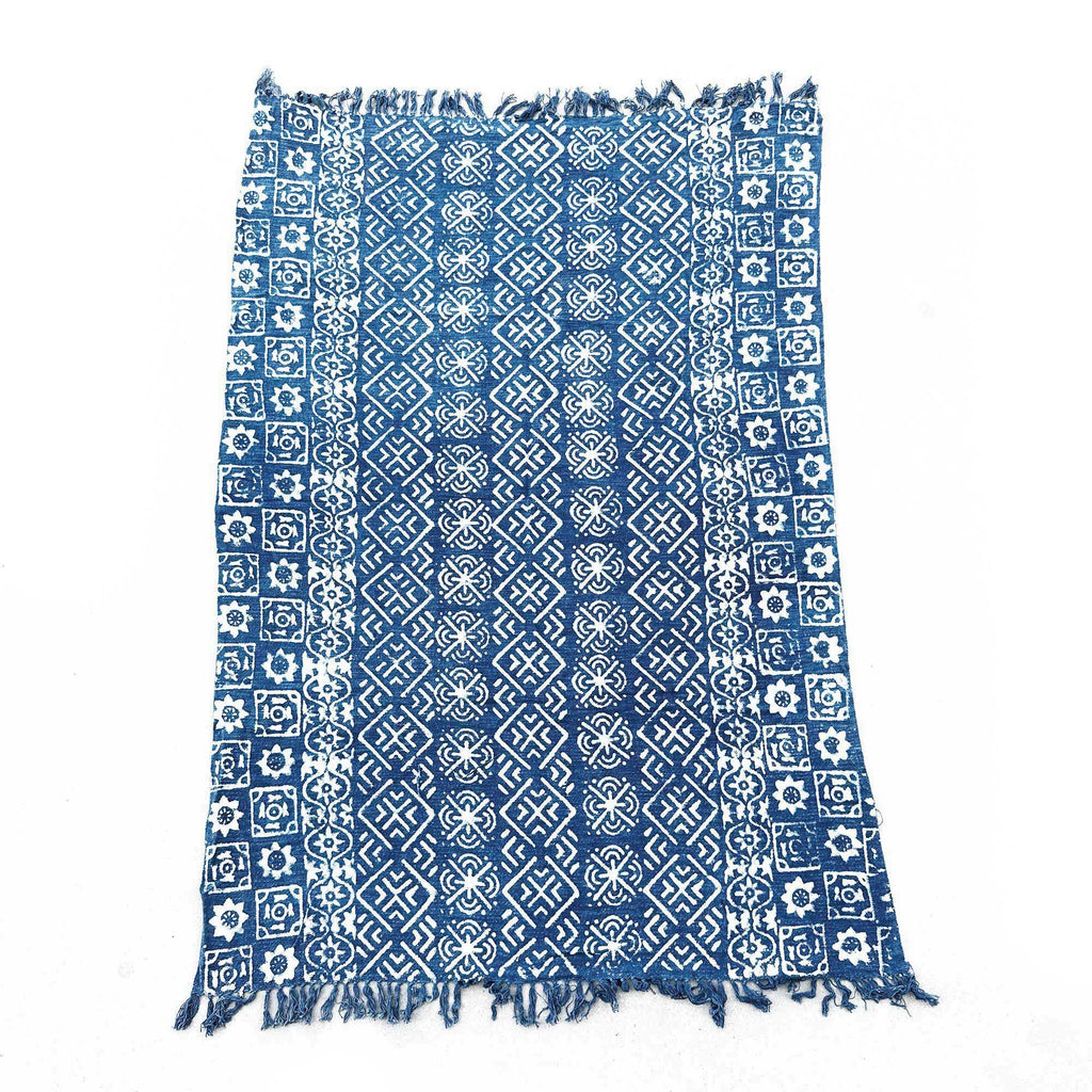 Handmade Indigo Throw - 170x120cm - Desi Stripes – view 4
