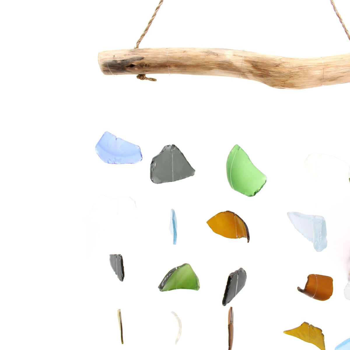 Recycled Glass Wind Chime - Five Strings, Multicolour – view 3