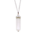 Clear Quartz Point Pendant Necklace